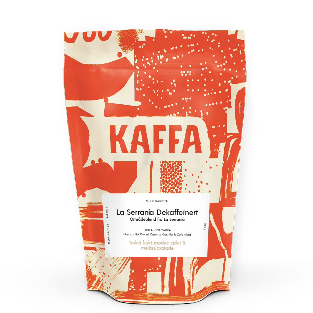 Pose med Colombia La Serrania dekaffeinert kaffebønner 250g